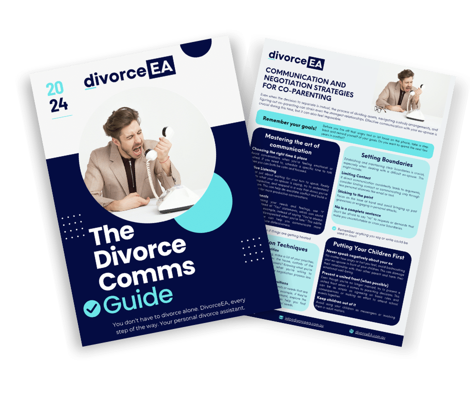 DivorceEA Communication Tips and Negotiation Techniques Flyer