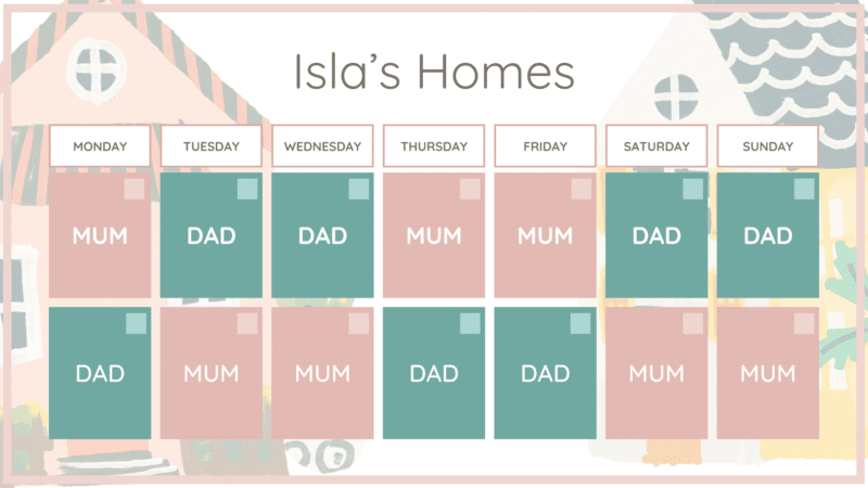 Co-Parenting Schedule for Kids - Editable Template - Image 5
