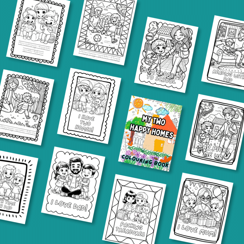 My Two Happy Homes: Colouring book for kids from separated homes - Image 8